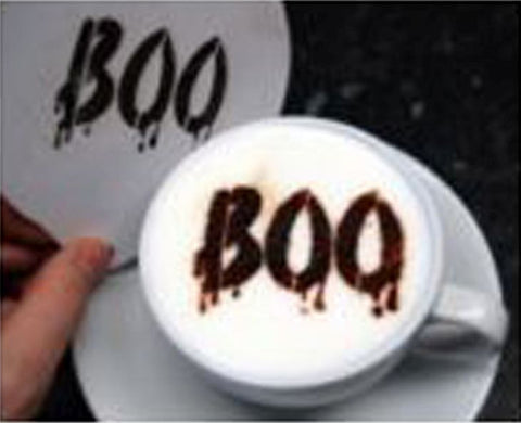 Halloween Coffee Stencil 
