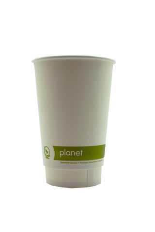 16oz Double Wall Compostable & Recyclable Takeaway Cups (Sleeve of 25)