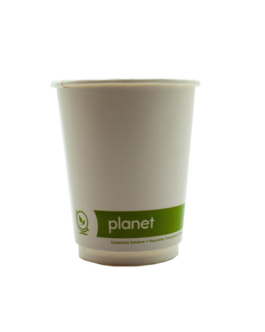 8oz Double Wall Compostable and Recyclable Takeaway Cups (Sleeve of 25)