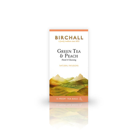 Birchall Green Tea & Peach Prism x 15 (4438110666840)