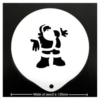 Cappuccino Coffee Stencils Template - Father Christmas (4438159523928)
