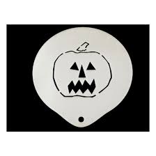 Halloween umpkin stencil for latte art
